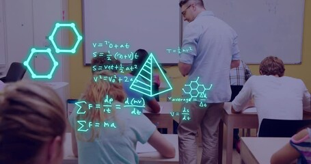 Poster - Animation of equations and data processing over diverse students