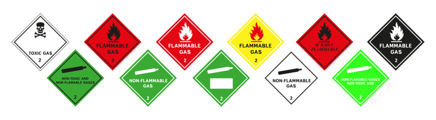 Canvas Print - Hazardous combustible materials.