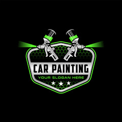 automotive paint logo vector illustration template design