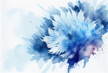 Wall Mural - Cornflowerblue Gradient Watercolor Background: An Abstract Masterpiece, generative AI