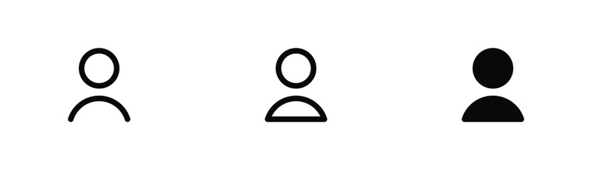 Poster - User Icon set. Profile icon , admin, avatar, person, icon - user account login icon sign. follower icon