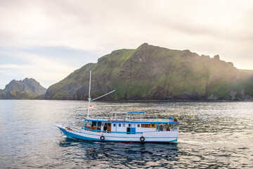Wall Mural - cruise tour at komodo national park, indonesia