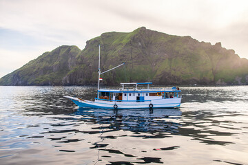 Wall Mural - cruise tour at komodo national park, indonesia