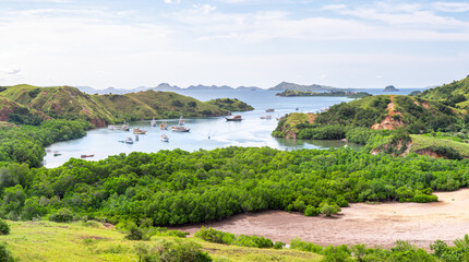 Wall Mural - views of komodo national park, indonesia