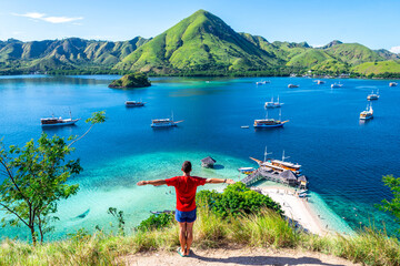 Wall Mural - views of kelor island on komodo national park, indonesia