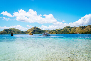 Wall Mural - views of kelor island on komodo national park, indonesia