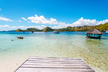 Wall Mural - views of kelor island on komodo national park, indonesia