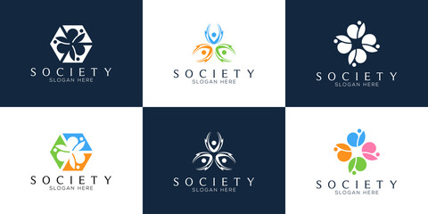 Connected Society: Fostering Community Empowerment and Collaboration with a Modern, Dynamic Logo Design