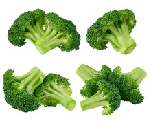 Broccoli Isolated On White Background, Full Depth Of Field