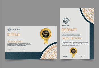 Wall Mural - Achievement certificate best award diploma