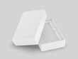 © godesignz - Blank cell phone or mobile packaging paper box, 3d render illustration.