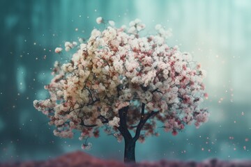 Poster - Cherry blossom tree flower. Generate Ai