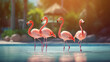 © DEMIAN - flamingo in the water