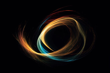 Wall Mural - curve abstract object background,created with generative ai tecnology.