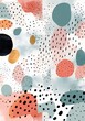 © VICHIZH - poster background abstract scandinavian texture contemporary modern minimal art watercolor print. Generative AI.