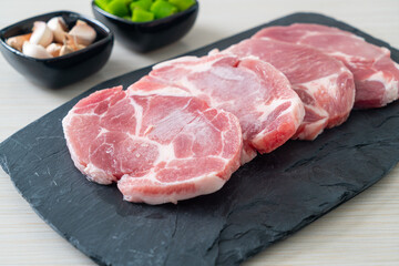 Wall Mural - fresh pork neck raw or collar pork