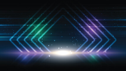 Wall Mural - abstract technology background hi-tech communication concept innovation background vector illustrati