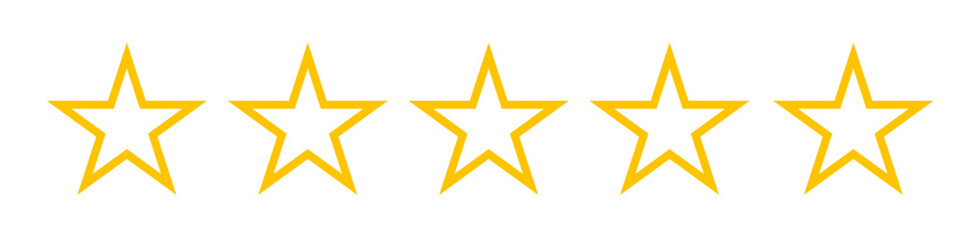 Wall Mural - five stars rating