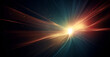 abstract background with a lens flare effect, featuring a burst of light emanating from one corner against a dark gradient background 