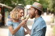 © auremar - couple enjoying an ice cream on a lovely day