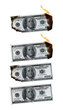A Burnt Dollar Bill