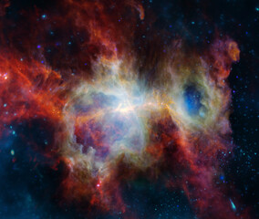 Wall Mural - Distant galaxy. Elements of this image furnished by NASA.