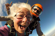 Granny skydiving
