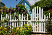 Vintage Cottage By The Sea With Old Fashioned Picket Fence