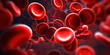 Generative AI, Red Blood Cells, The Lifeblood of Our Bodies. Examining Red Blood Cells in Detail with High-Powered Microscopy.  Generative AI.