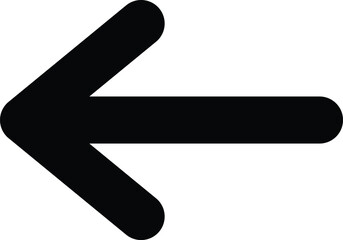 Poster - left arrow icon . undo icon, arrow back icon vector. arrow sign and symbol vector