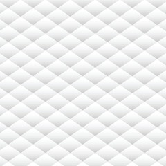 Poster - abstract white gradient rhombus pattern art.
