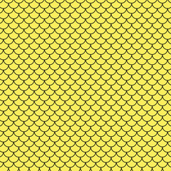 Poster - abstract geometric mermaid scale pattern art.