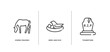 © VectorStockDesign - halloween outline icons set. thin line icons sheet included horse grazing, bird and egg, tombstone vector.