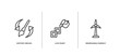 © VectorStockDesign - general outline icons set. thin line icons sheet included history brush, live paint, renewable energy label vector.