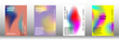 Artistic covers design. Creative fluid colors backgrounds. Set of abstract covers