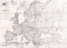 Vintage Map Of Europe 5 Free Stock Photo - Public Domain Pictures