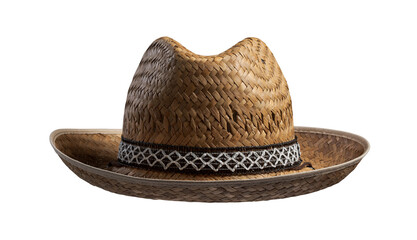 straw hat isolated on a white background