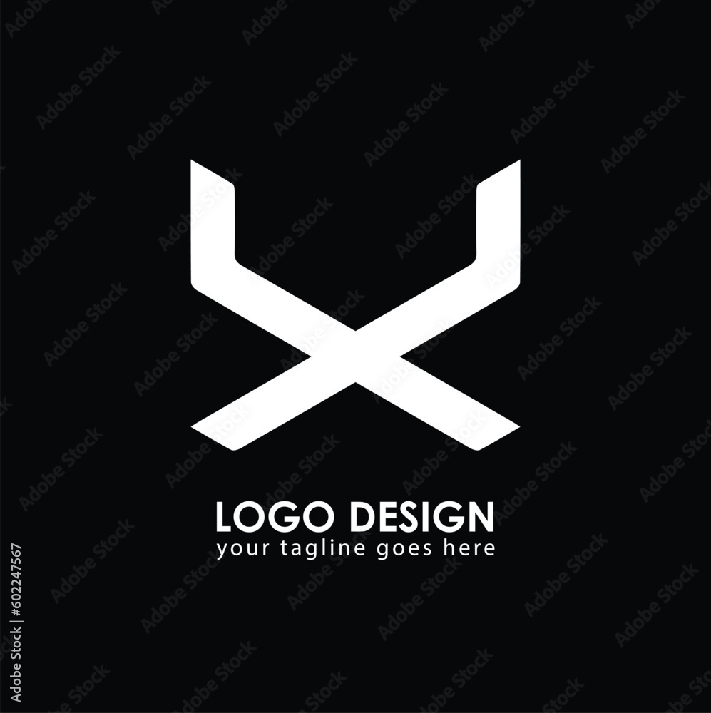 UX XU Logo Design, Creative Minimal Letter XU UX Monogram Stock Vector ...