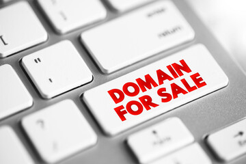 Poster - Domain for Sale text button on keyboard, concept background