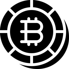 Wall Mural - bitcoin icon