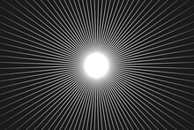 An Abstract Illustration Of A White Star Or Sun Emitting Its Rays In All Directions Of Space	