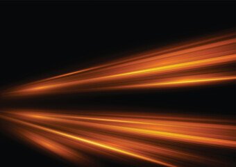 Modern abstract high-speed light motion effect on black background. vector illustration.