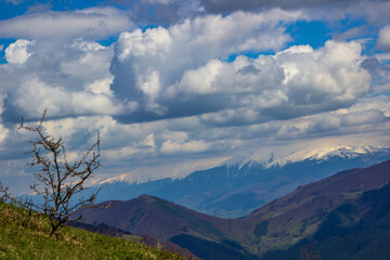 Wall Mural - Landscape in the mountains of Romania