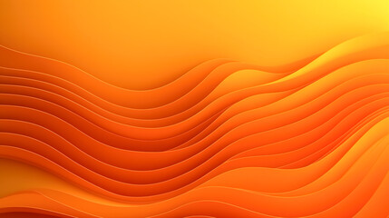 Abstract orange background with soft lines, generative AI.