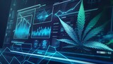 Fototapeta Do akwarium - cannabis  technology business innovation  