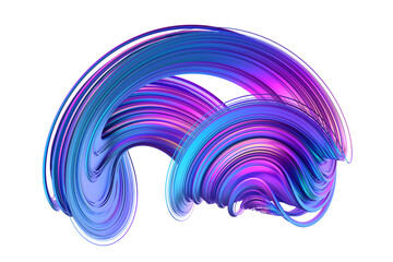 Poster - abstract futuristic shape, 3d render