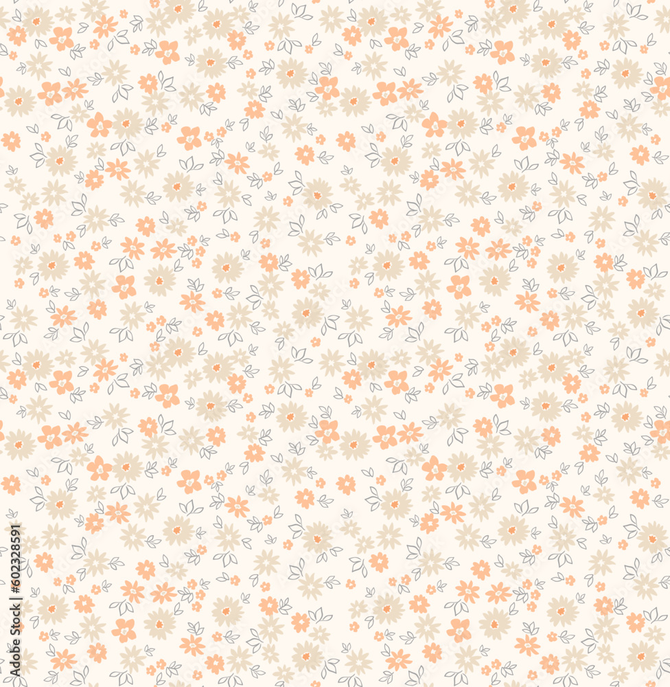 Small Flower Pattern Texture Cute floral pattern in the small flowers. Seamless vector texture ...