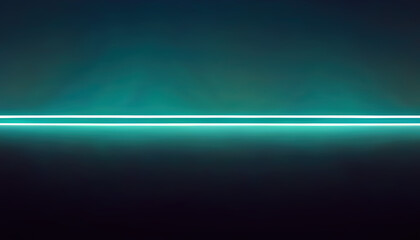 Wall Mural - Glowing line blur light teal blue flat ray dark