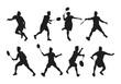© Ikmalia - Badminton player silhouette collection