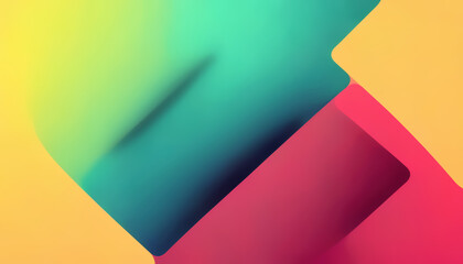 Color block geometric background blur shape design